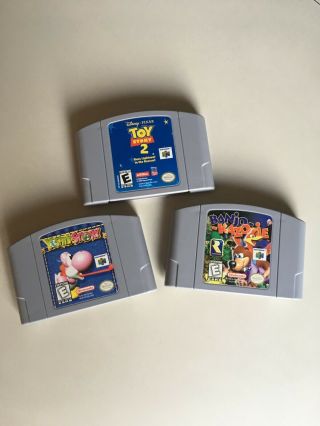 Nintendo 64/n64 Rare Classics Bundle: Banjo Kazooie; Toy Story 2,  Yoshi 