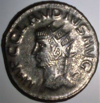 Ic Billon Antoninianus Of Claudius Ii (gothicus) 268 - 270 Ad Rare Antioch Issue