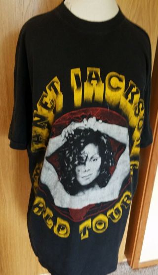 Janet Jackson World Tour 1994 Vintage Rare T Shirt Size 2xl