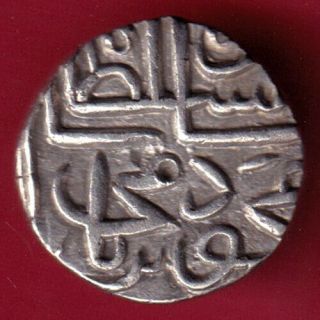 Gujarat Sultan - Mahmudshah I - Quarter Tanka - Rare Silver Coin Aw10