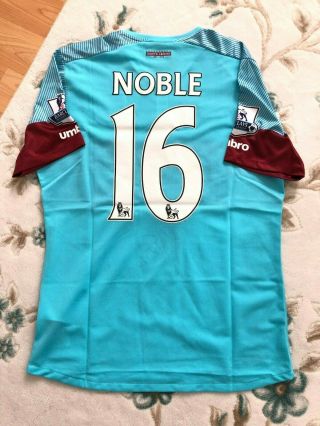Official West Ham United 2015/16 Noble Match Player Issue Shirt Jersey Top Rare