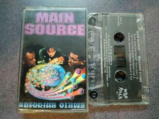 Main Source - Breaking Atoms Cassette Nyc Old School Rap Tape Rare Oop 1991