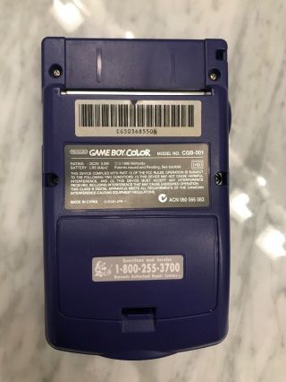 Rare Game Boy Color Grape Purple With Case Light Madness Magnifier With Light 5