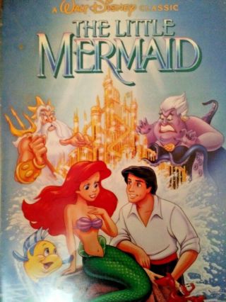 The Little Mermaid Black Diamond Classics 913 Banned Cover Rare VHS Walt Disney 2