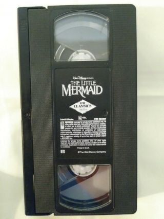 The Little Mermaid Black Diamond Classics 913 Banned Cover Rare VHS Walt Disney 8