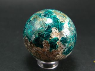 Extremely Rare Dioptase Sphere From Namibia - 1.  4 "