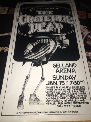 Grateful Dead Print And Posters Rare Selland Arena