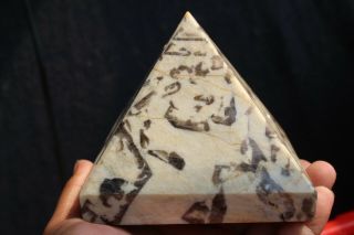 Best 1399g Rare Natural Jade Jasper Crystal Pyramid Healing