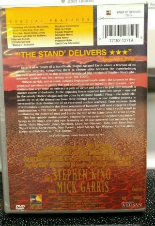 The Stand (1994) DVD 2 - Disc Set Special Edition UNCUT RARE OUT OF PRINT 2