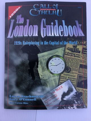 Chaosium Call Of Cthulhu Rpg The London Guidebook Rare