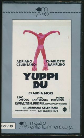 Yuppi Du Adriano Celentano Bizarre Fantasy Musical Italian Language Rare Vhs