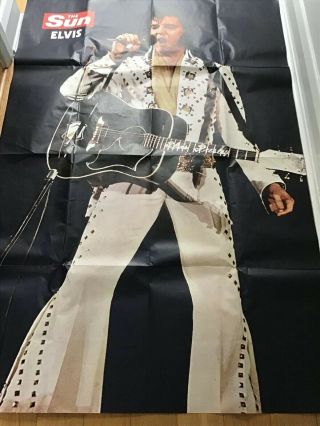 Elvis Presley Tribute Poster (the Sun) Very Large 1.  5m X 1m Very Rare