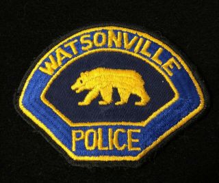 Watsonville California Ca Police Sheriff Patch Highway Patrol State Old Rare