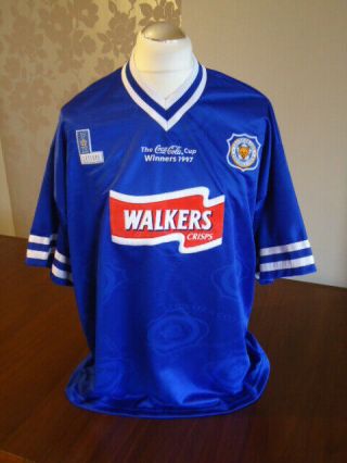 Leicester City 1997 Coca Cola Cup Winners Home Shirt Xl 46 - 48 Rare