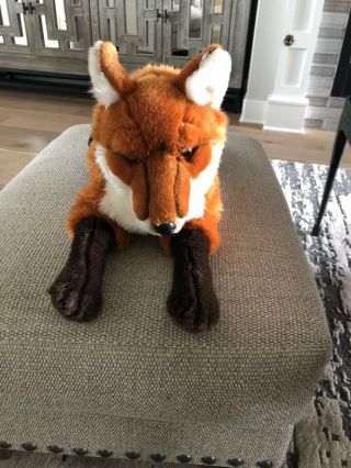 Rare Fao Schwarz Fox Plush Stuffed Animal Red Fox