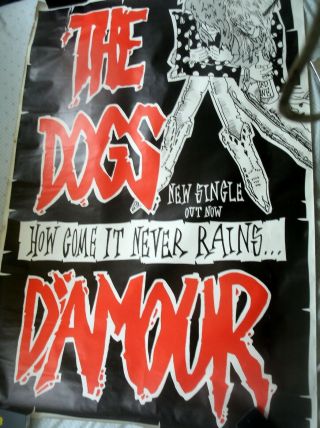 Dog D`amour Rare And Gigantic Poster 150cm X 100cm Very Rare Promo