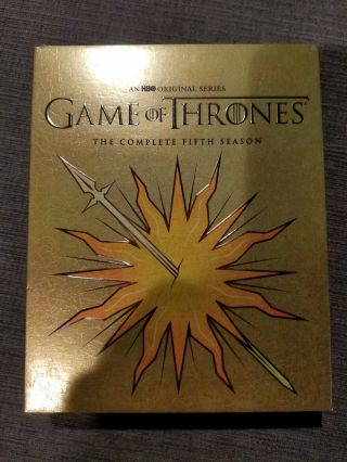 Game Of Thrones The Complete Fifth Season 5th Blu - Ray Martel Cover Very Rare
