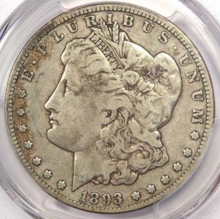1893 - O Morgan Silver Dollar $1 - Pcgs F12 - Rare Certified Key Date Coin