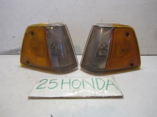 1986 - 1987 Honda Civic Si Hatchback Stanley Factory Corner Lights Oem Jdm Rare