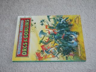 Rare 1993 Games Workshop Warhammer Armies Orcs And Goblins Book Supplement Codex