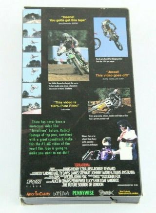 Fox Video Motocross VHS Terrafirma Pennywise Alice In Chains Tape Rare 3