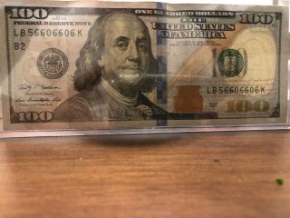Crisp $100 Dollar Bill From 2009 Series A Rare Serial Number