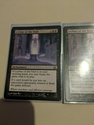 2 X Leyline Of The Void Guildpact Mtg Magic The Gathering