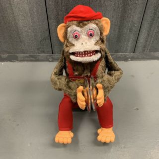 Jolly Chimp | Rare Vintage Battery Operated Cymbals Monkey Toy | Hsin Chi Toys 7