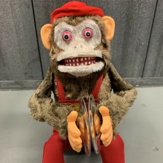 Jolly Chimp | Rare Vintage Battery Operated Cymbals Monkey Toy | Hsin Chi Toys 8