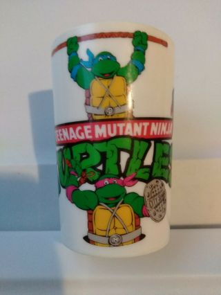 Vintage 1989 Rare Teenage Mutant Ninja Turtles Tmnt Cup 8 Oz Peter Pan Ind.  Nos