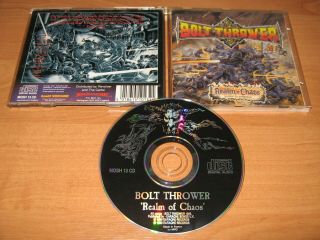 Bolt Thrower " Realm Of Chaos " Org 1st Mpo Press Rare Oop