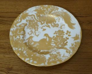 Rare Royal Crown Derby Gold Aves A.  1235 Pattern - Plate - 1st Quality - C.  1974