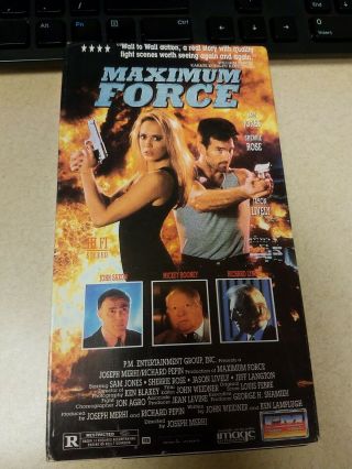 Maximum Force (1992) Sam J.  Jones,  Sherrie Rose,  Jason Lively Rare Vhs