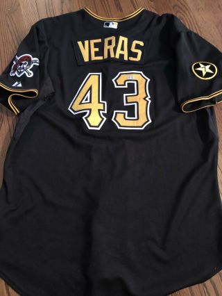 2011 Pittsburgh Pirates Jose Veras Game Jersey With Rare Patch