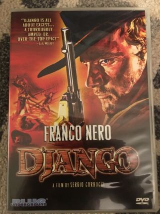 Django Dvd Cult Action Western Franco Nero Blue Underground Rare Oop