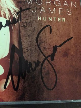 Morgan James SIGNED Hunter CD Autographed Rare 3