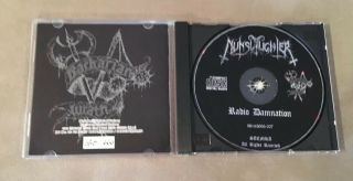 Nunslaughter Radio Damnation CD Rare Ltd 666 Death Metal 3