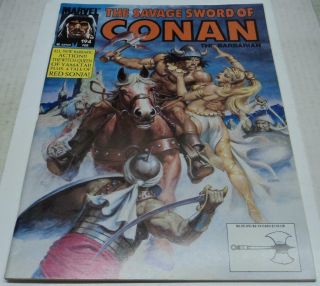 Savage Sword Of Conan 194 (marvel Comics 1992) Earl Norem Cover (fn, ) Rare