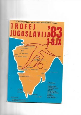 1983 Yugoslavia Tourney Very Rare England Ussr Sweden Yugo Hungary Germany