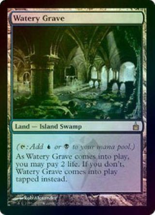 Watery Grave - Foil Light Played Mtg Ravnica Magic