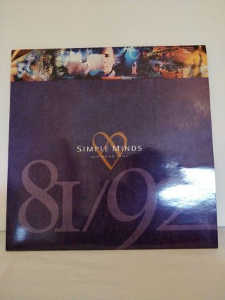 Simple Minds - Glittering Prize 81/92 (best Of) Vinyl Album Lp Record Rare 1a