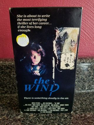 The Wind (1986) Vhs Rare Oop Horror Lightning Video Meg Foster Slasher