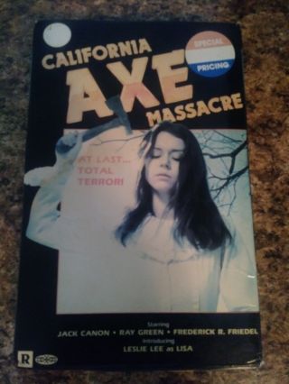 California Axe Massacre - Rare - Big Box (vhs,  1974)