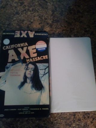 California Axe Massacre - Rare - Big Box (VHS,  1974) 3