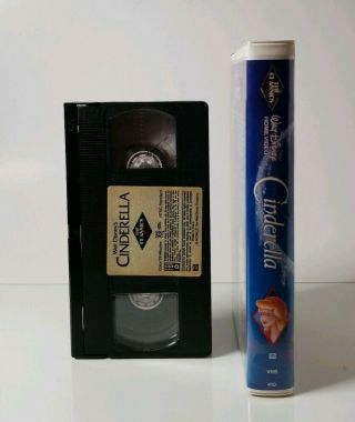 Cinderella Rare Black Diamond 410 VHS 1988 Walt Disney Classic Video Tape VCR 2