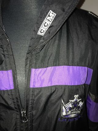 Vintage Los Angeles Kings CCM Center Ice Jacket M/M Throwback Rare 90 ' s 3