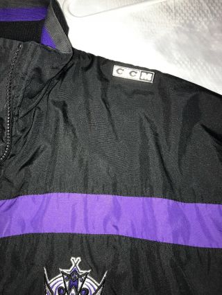 Vintage Los Angeles Kings CCM Center Ice Jacket M/M Throwback Rare 90 ' s 6