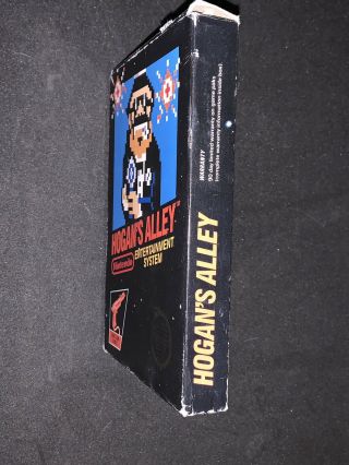Hogan ' s Alley Complete CIB Nintendo 1985 RARE Hangtab 5 Screw No Code NES 3