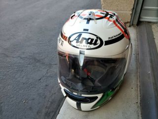 Ultra Rare Arai Rx - 7 Corsair Special Edition Haga Monza Ii Motorcycle Helmet
