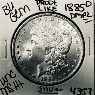 1885 O Bu Gem Morgan Silver Dollar Unc Ms,  U.  S.  Rare Coin 4357